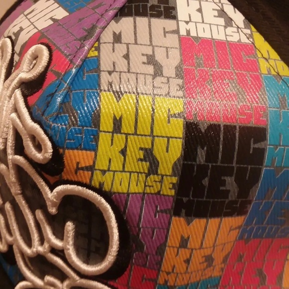 Disney Parks Mickey Mouse Graffiti Baseball Cap Trucker Hat - Picture 7 of 12